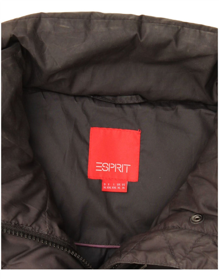 Esprit Chaleco acolchado para mujer ES 40 XL Negro