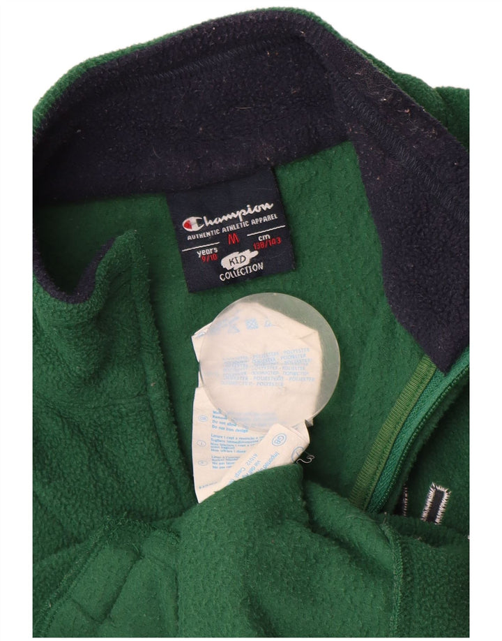 CHAMPION Chaqueta polar gráfica para niño 9-10 años Poliéster verde medio