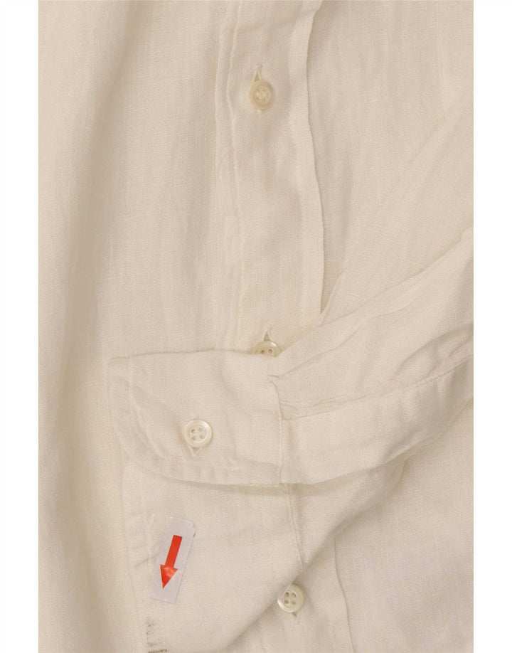 Alberto Aspesi Camisa Hombre Talla 42 16 1/2 Grande Blanco