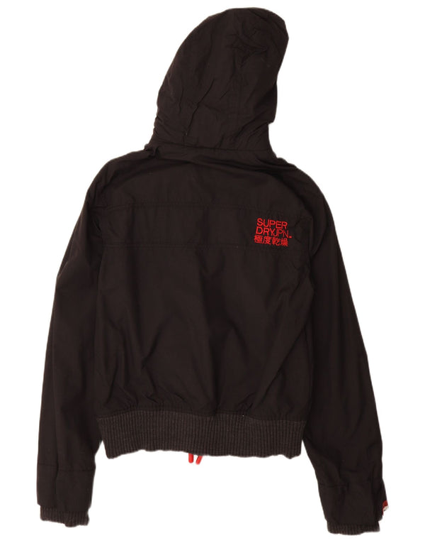 SUPERDRY Chaqueta cortavientos con capucha The Windbomber para mujer UK 40 Small Black