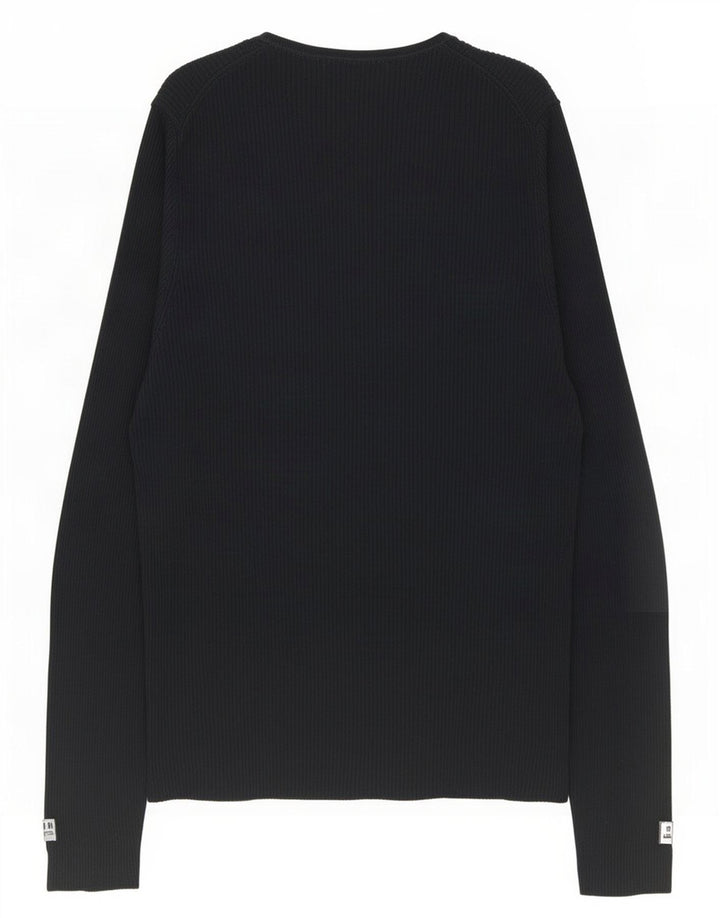 Zara Hombre Top Manga Larga Large Viscosa Negro