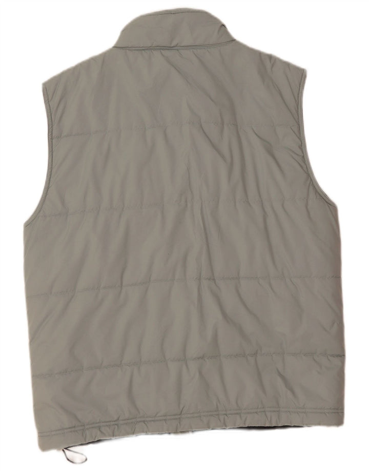 Reebok Chaleco acolchado para hombre UK 36 Small Gris Poliéster