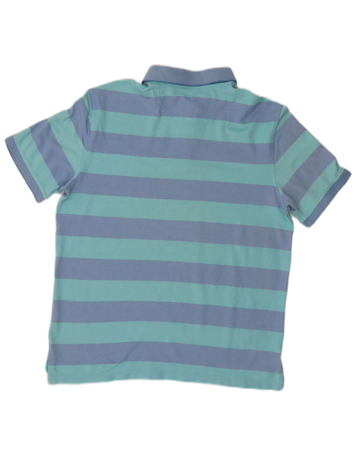 Polo Izod Hombre De Algodón A Rayas Azul Grande
