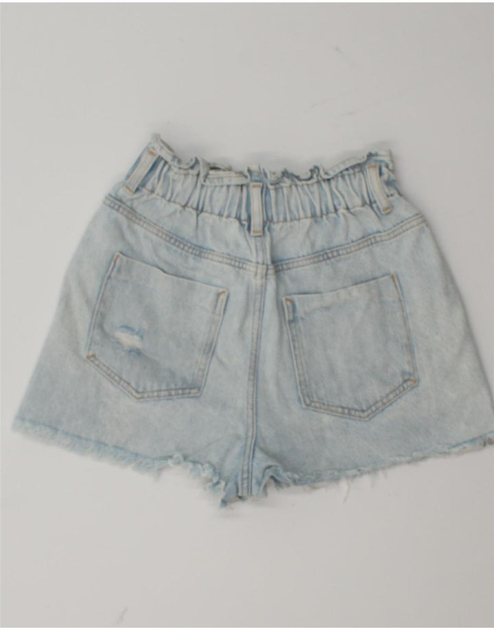 ZARA Shorts Vaqueros Mujer EU 34 2XS W24 Azul