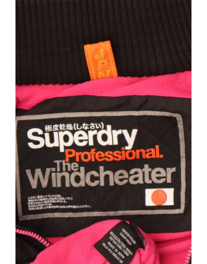 Superdry Chaqueta Cortavientos Estampada para Mujer UK 46 Large Black