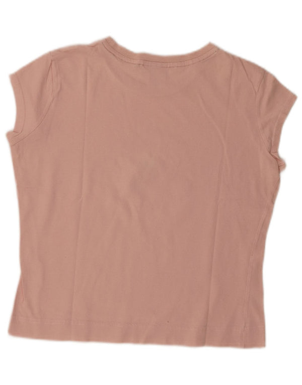 Converse Chuck Taylor Crop Graphic Camiseta Top para Mujer UK 40 Grande Rosa