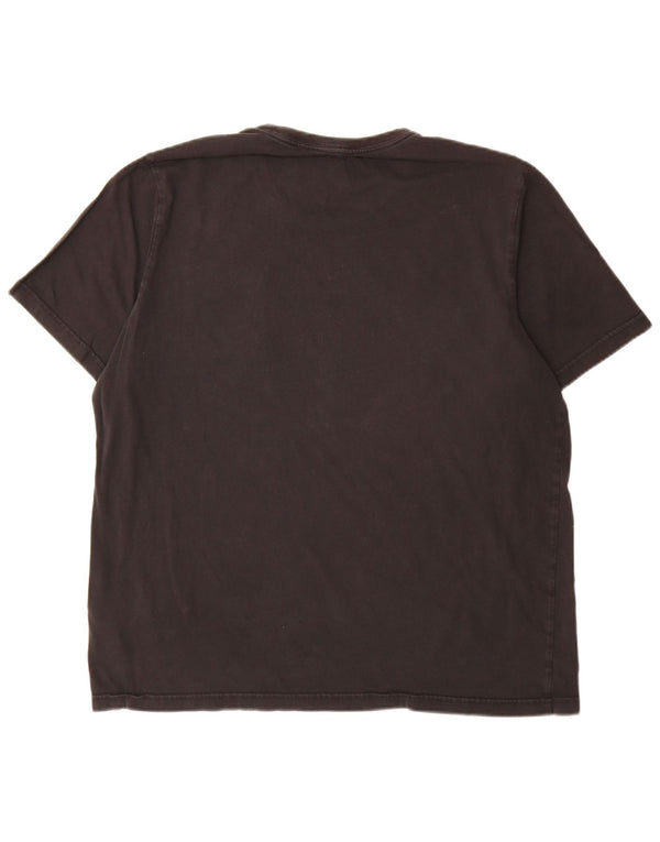 Adidas - Camiseta gráfica para hombre, talla grande, algodón negro