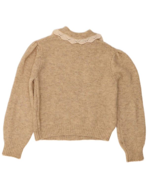 Zara Jersey Niña Cuello Polo 13-14 Años Beige