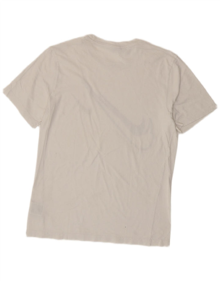 NIKE Camiseta gráfica para hombre Top Medium White Cotton