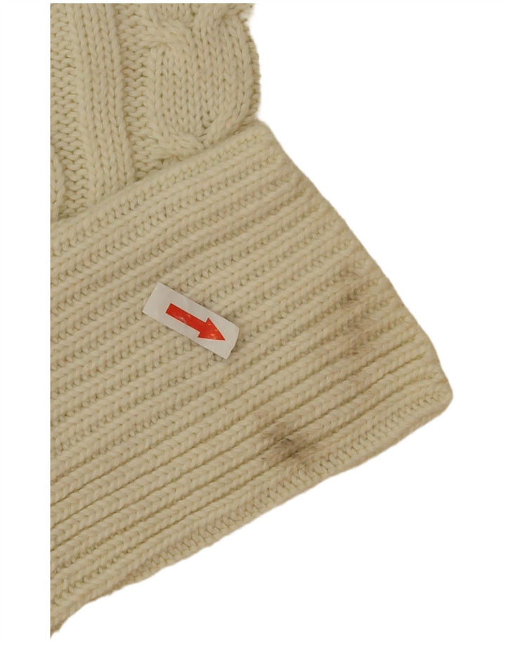Marks & Spencer Jersey con Cuello Barco para Mujer UK 46 Grande Poliéster Beige
