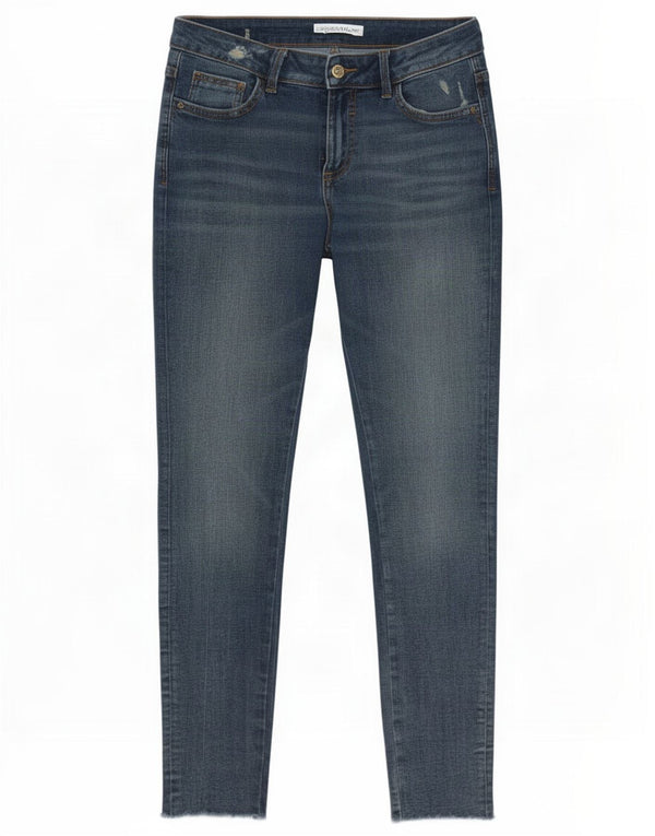 Zara Jeans Ajustados Desgastados para Mujer EU 40 Medium W30 L29 Algodón Azul