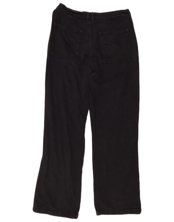 Zara Mujer Pantalones Chinos De Talle Alto Y Ajuste Holgado Grande W30 L30 Azul Marino