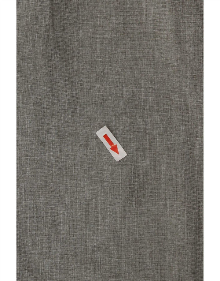 Marks & Spencer Pantalón de traje con pinzas para hombre W32 L29 Poliéster gris