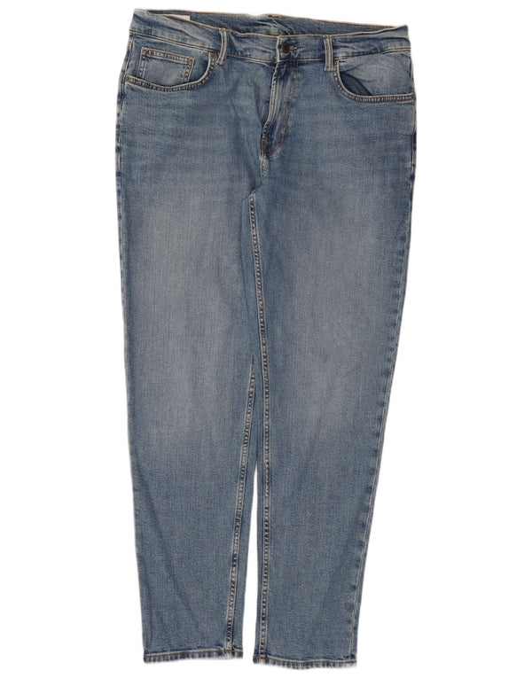 Zara Mens Slim Jeans EU 46 XL W36 L30 Algodón Azul