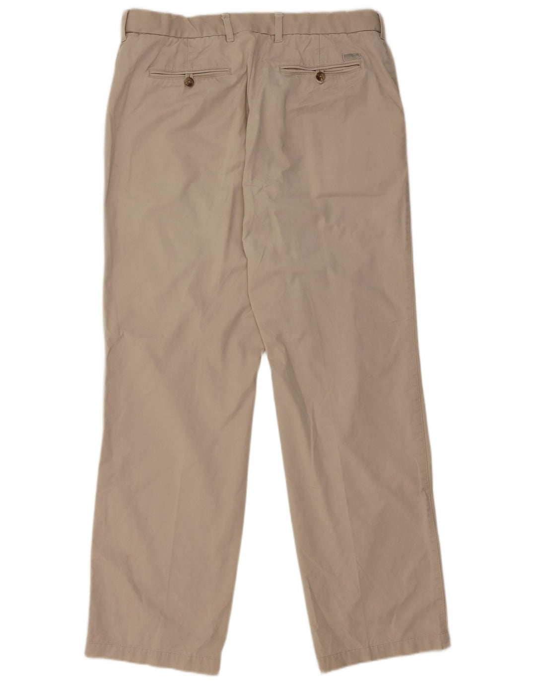 Marks & Spencer Pantalón chino recto para hombre W36 L33 Algodón beige
