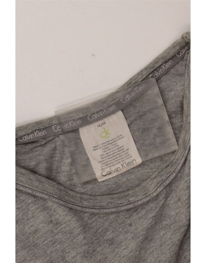 Camiseta Calvin Klein para hombre Top de algodón moteado gris medio