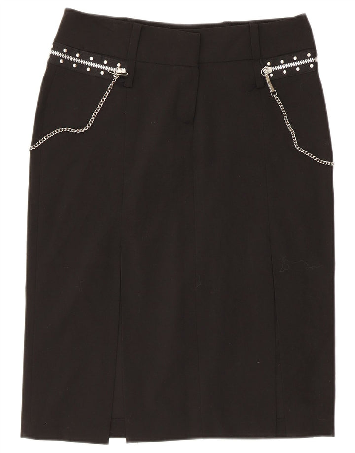 Falda recta para mujer Extyn IT 44 Medium W30 Poliéster negro