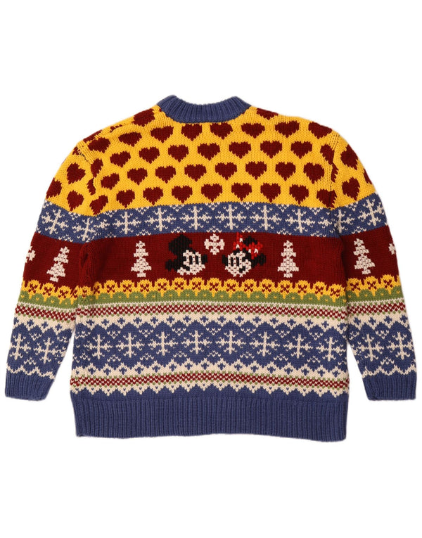Zara Hombre Mickey Mouse Crew Neck Jumper Sweater Medium Multicolor