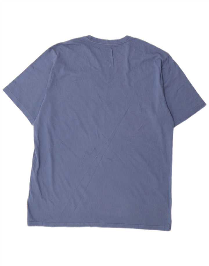 Levi's Camiseta con gráfico de ajuste relajado para hombre Top de algodón azul medio