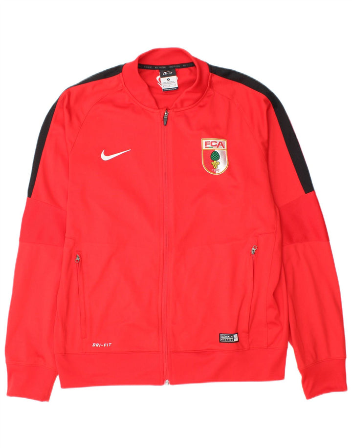 Nike FC Augsburg - Chaqueta de chándal para hombre, color rojo medio, poliéster