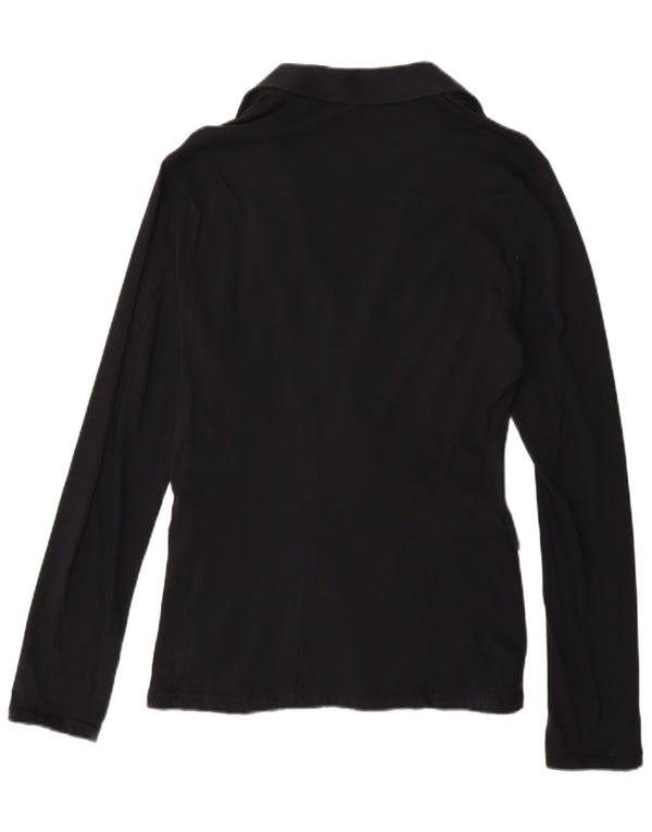 Armani Jeans Chaqueta Blazer de 2 Botones para Mujer UK 18 XL Algodón Azul Marino