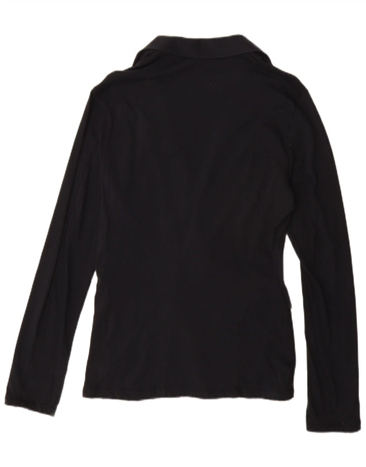 Armani Jeans Chaqueta Blazer de 2 Botones para Mujer UK 18 XL Algodón Azul Marino
