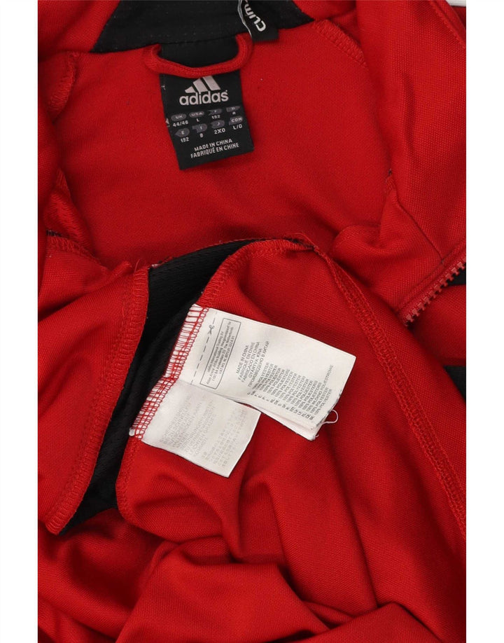 Adidas - Chándal gráfico para hombre, talla 44/46, color rojo grande