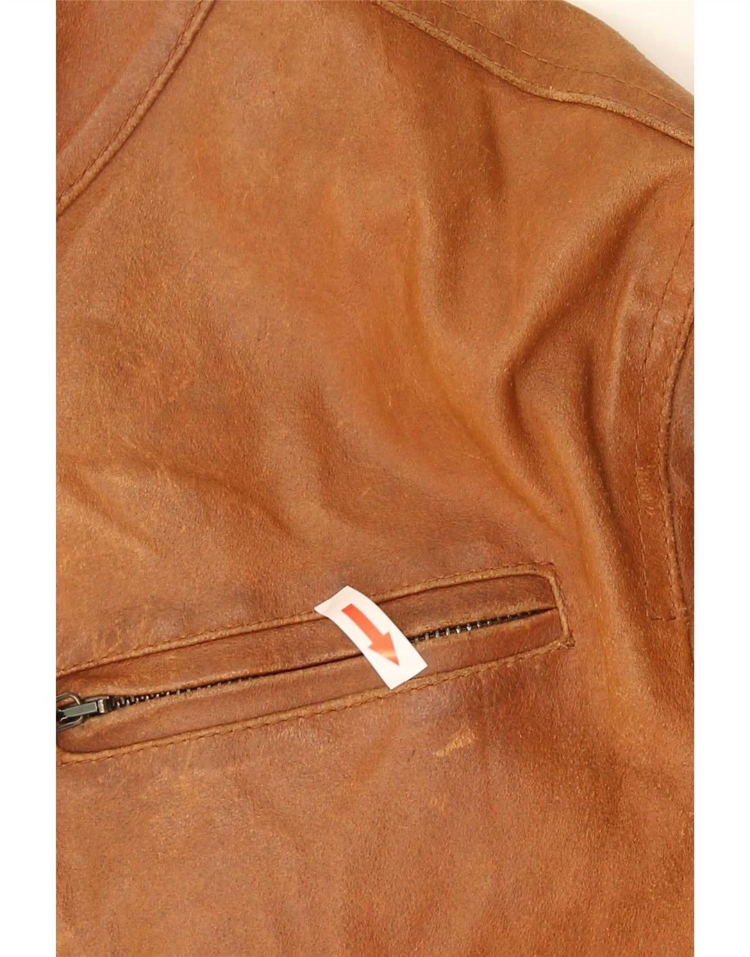 Bata Chaqueta de cuero para hombre UK 38 Marrón medio
