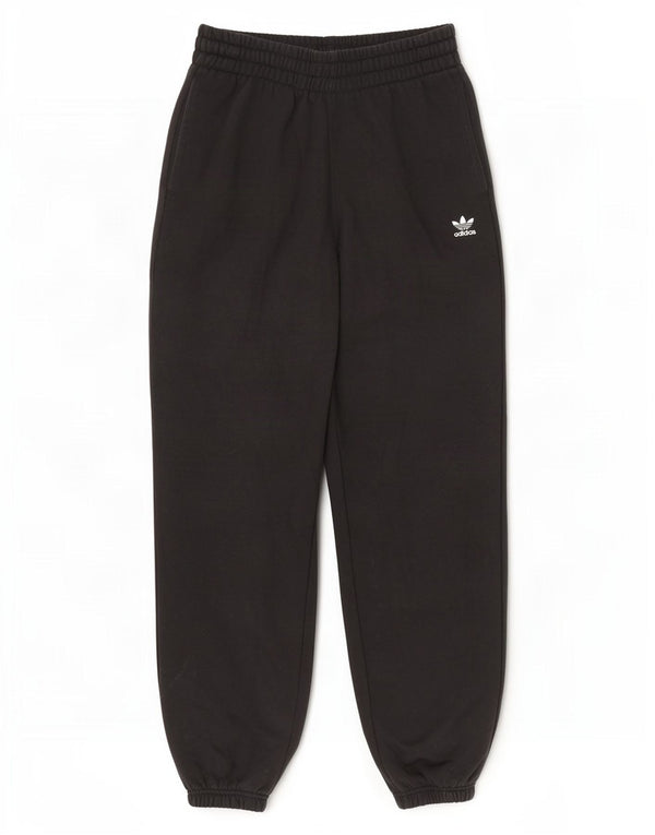 Adidas Mujer Chándal Pantalones Joggers UK 12/14 Mediano Negro Algodón