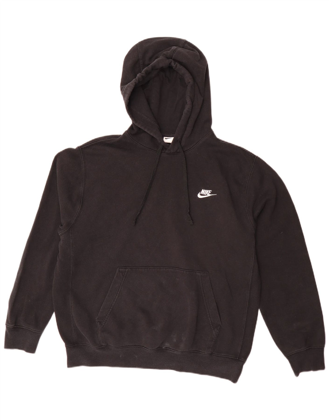 Nike Jersey con capucha holgado de algodón negro mediano para hombre