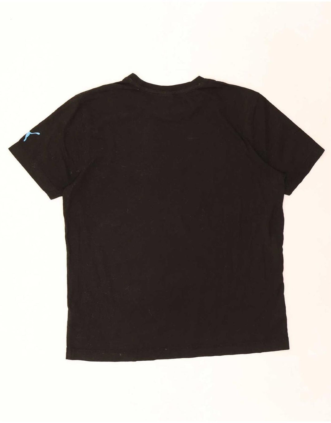 Puma - Camiseta gráfica para hombre, talla grande, algodón negro