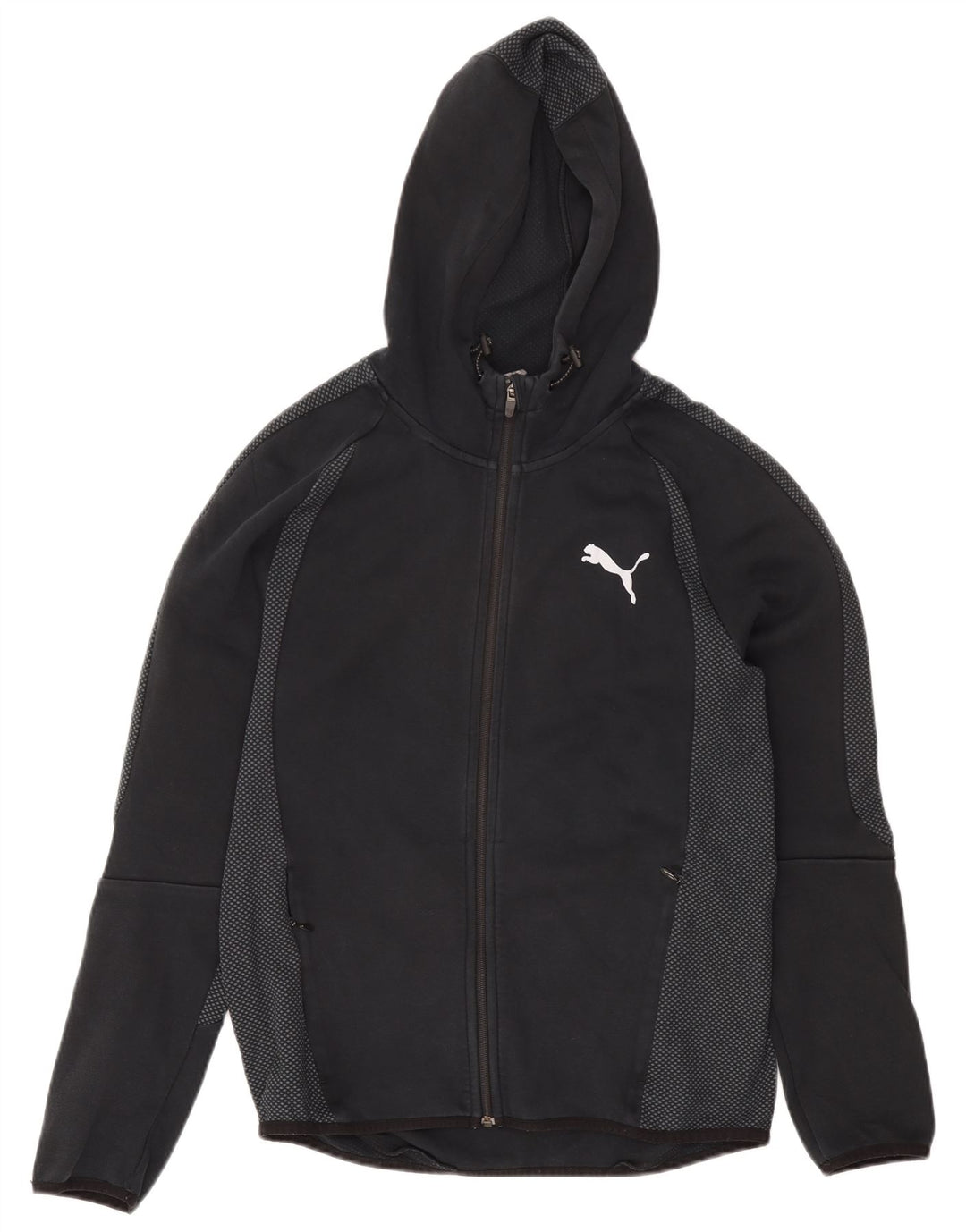 Puma Sudadera Con Capucha Y Cremallera Para Hombre De Algodón Con Manchas Negras Medianas