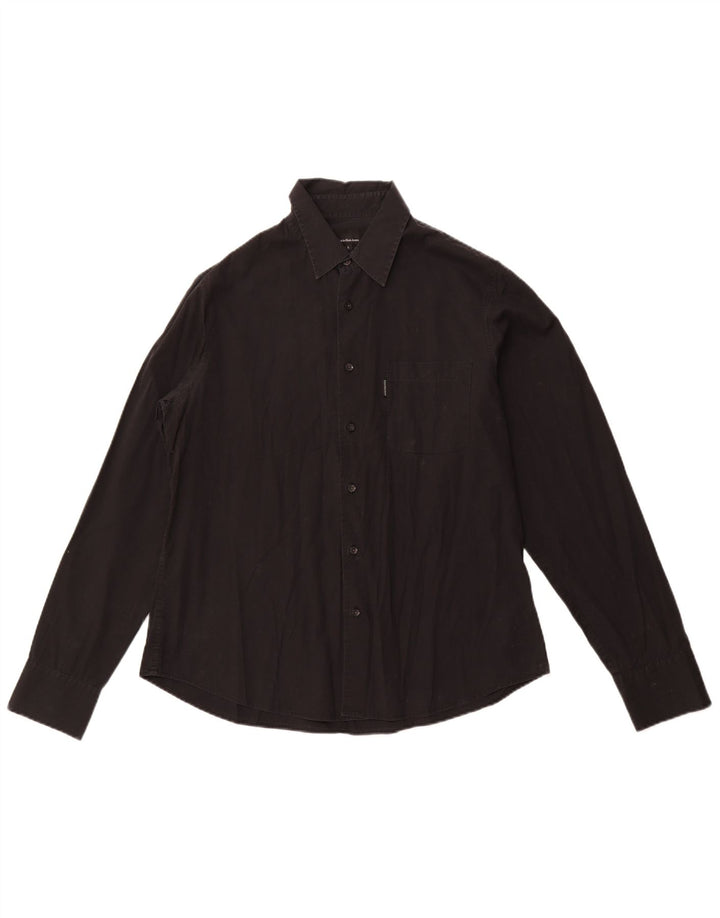 CALVIN KLEIN Camisa para hombre grande negra