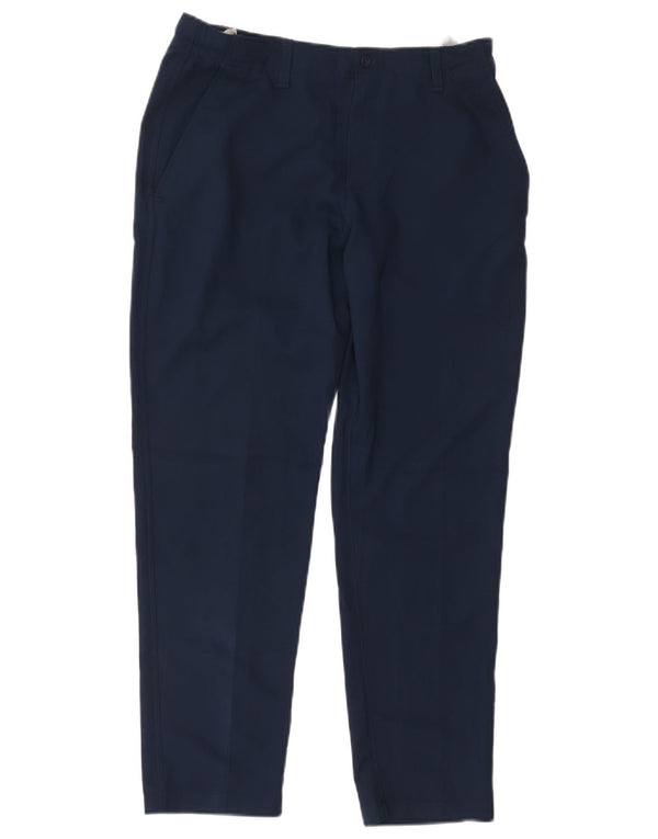 Under Armour Pantalones de traje ajustados para niños 13-14 años W32 L26 Azul marino