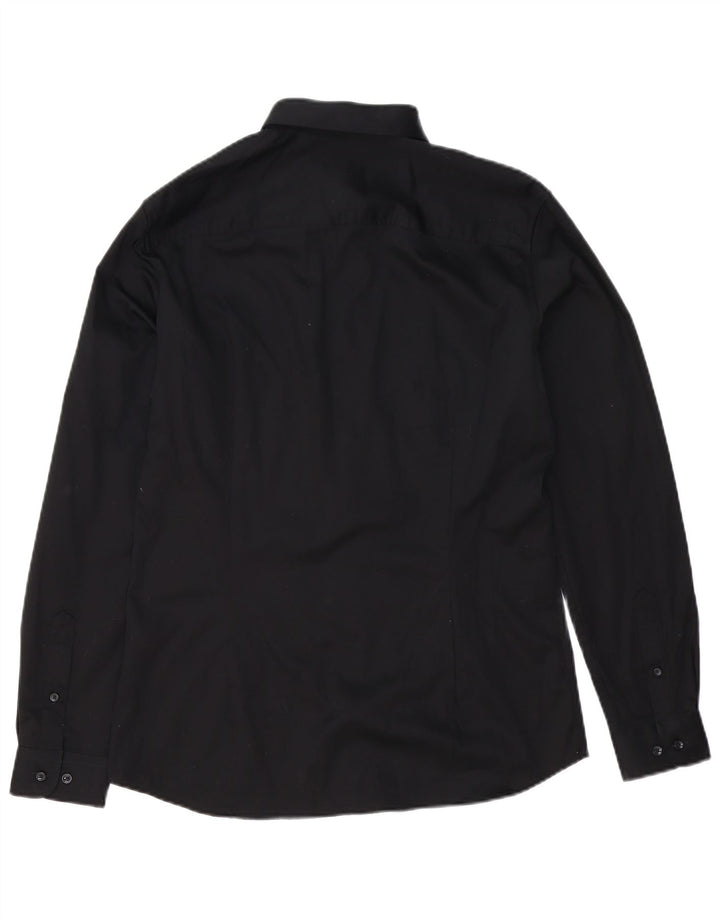 Camisa Jack & Jones Hombre Grande Algodón Negro