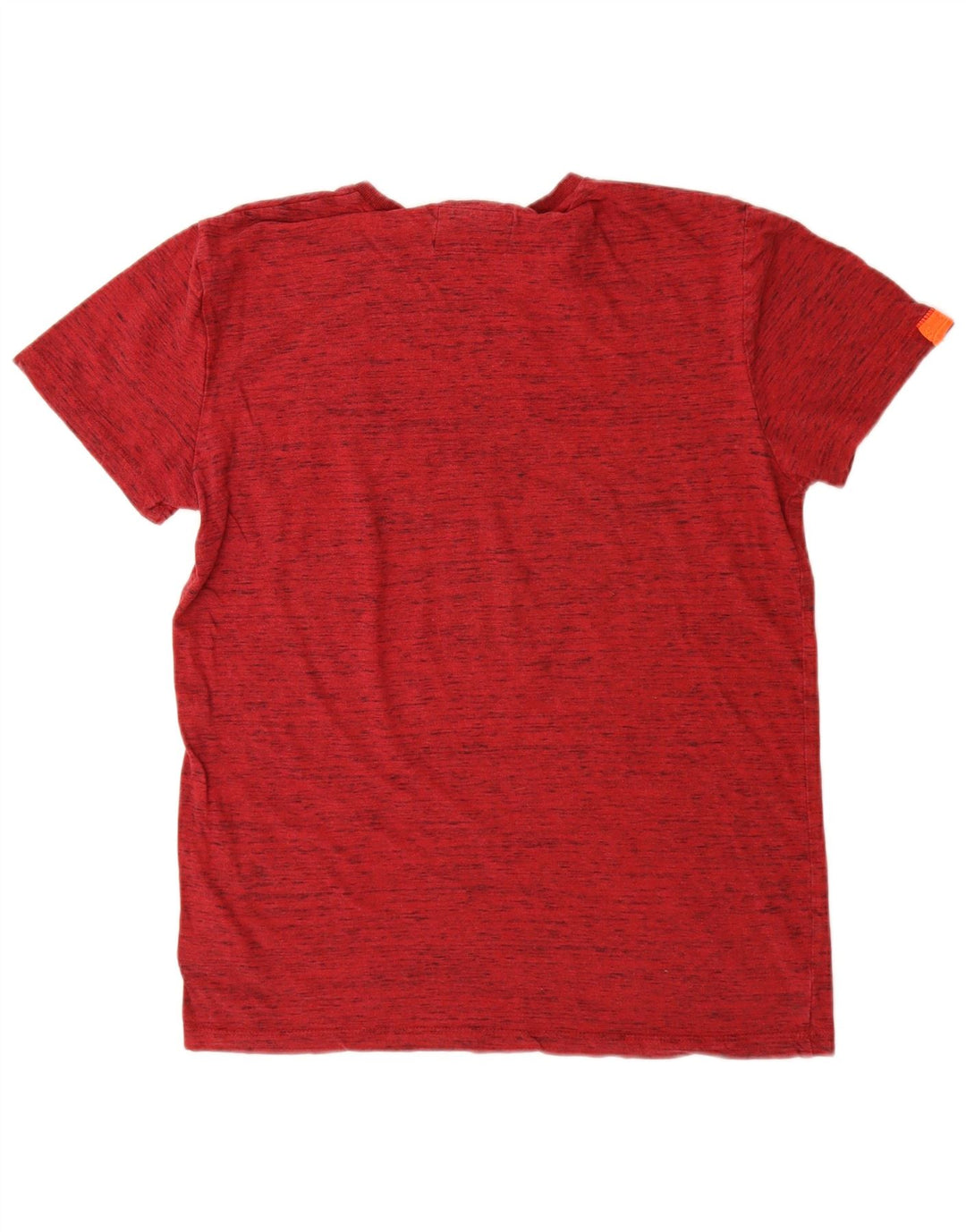 Superdry Camiseta para hombre Top Medium de algodón moteado en rojo