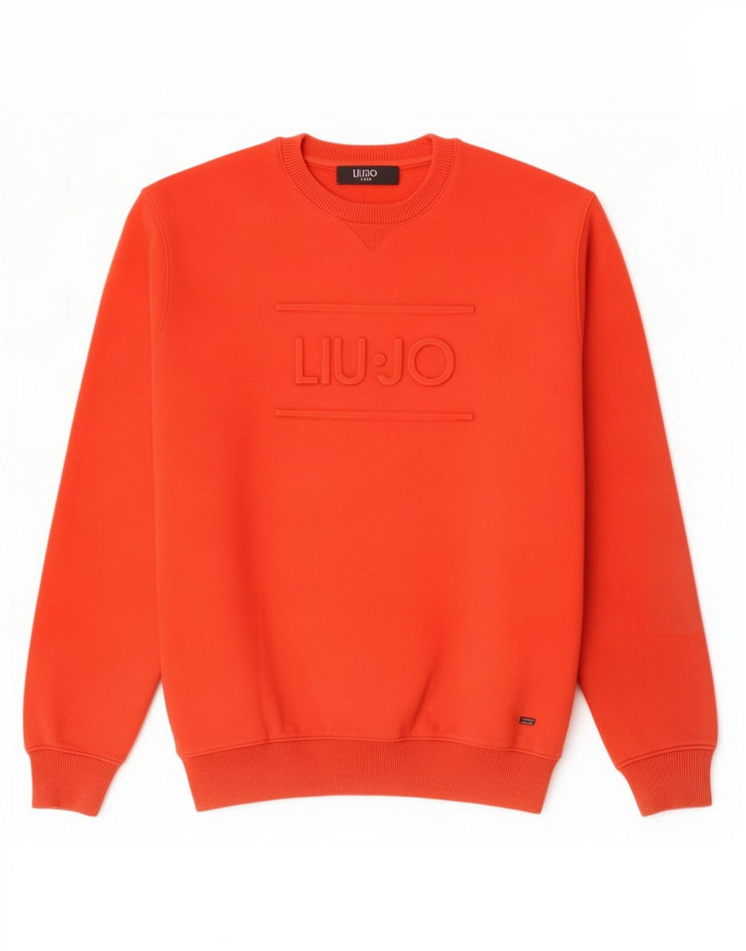 Liu Jo Hombre Sudadera Estampada Jumper Grande Algodón Rojo