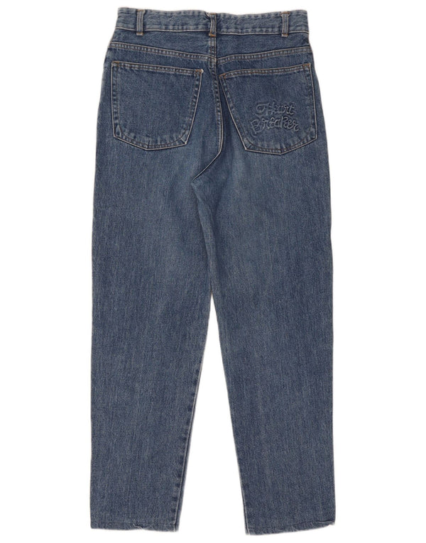 Mash Jeans de cintura alta para mujer IT 46 Large W30 L28 Algodón azul