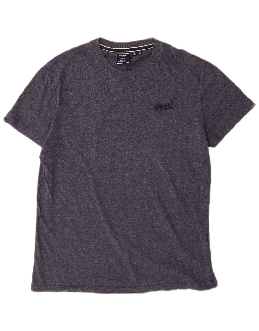 Camiseta Superdry Hombre Top Medium Azul Marino Algodón