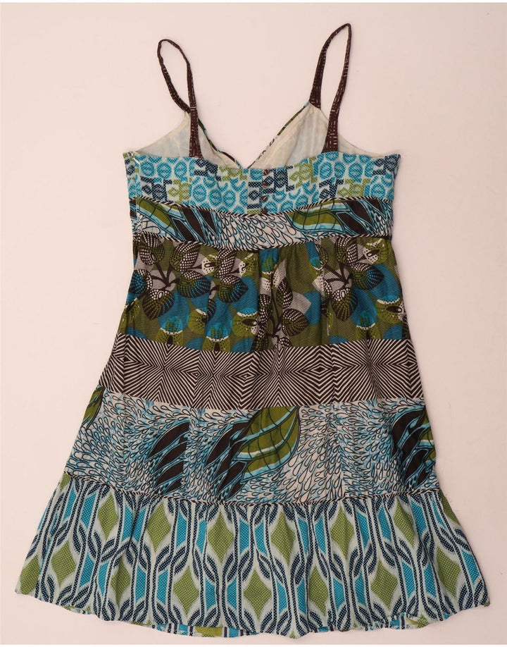 MONSOON Vestido de verano para mujer UK 40 Grande Algodón de patchwork multicolor