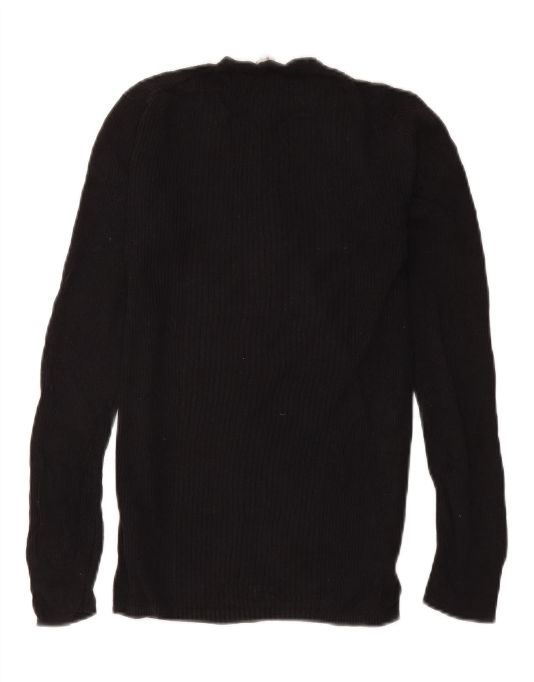 Gap Top de punto de corte regular para mujer, manga larga, UK 42, viscosa negra mediana