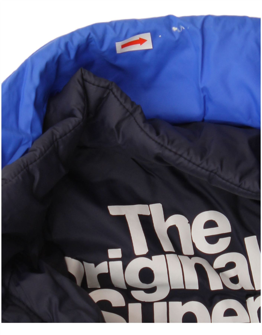 SUPERDRY Chaqueta acolchada para mujer UK 10 Small Blue Poliéster