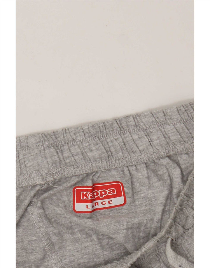 Kappa Mens Graphic Sport Shorts Grande Gris