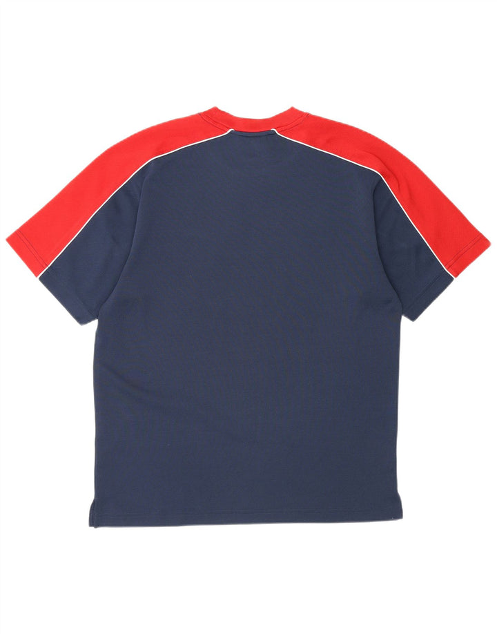 Camiseta Reebok Hombre Top Small Azul Marino Colorblock Poliéster