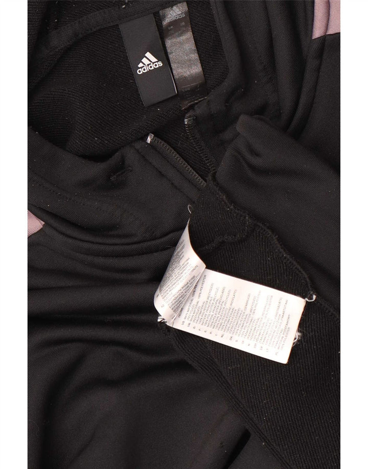 Adidas Sudadera con capucha y cremallera para hombre 2XL Poliéster negro