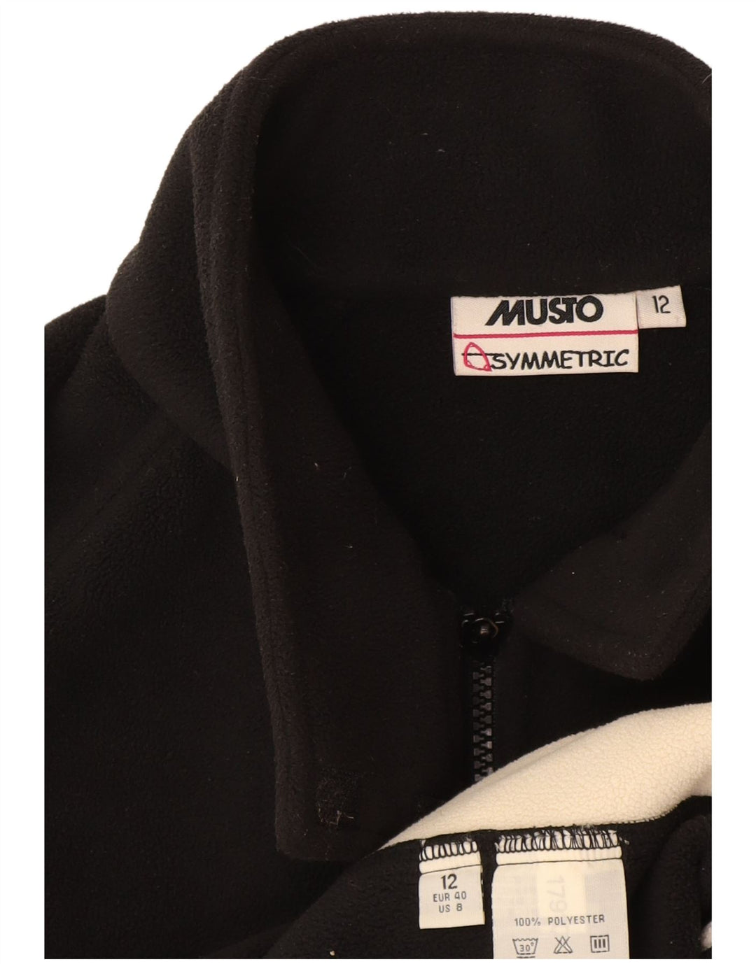 Musto Chaleco polar para mujer UK 40 Mediano Negro Colorblock Poliéster