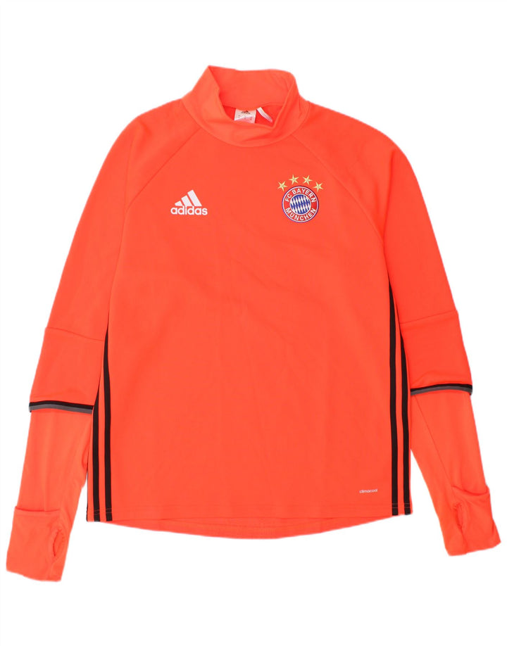 ADIDAS Hombre FC Bayern München Camiseta Manga Larga Poliéster Naranja Mediano