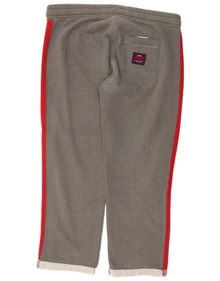 SUPERDRY Pantalón de chándal gráfico para hombre XL Gris Colorblock