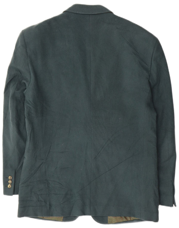 Camel Active Chaqueta tipo blazer con 2 botones para hombre IT 50 Large Green Wool