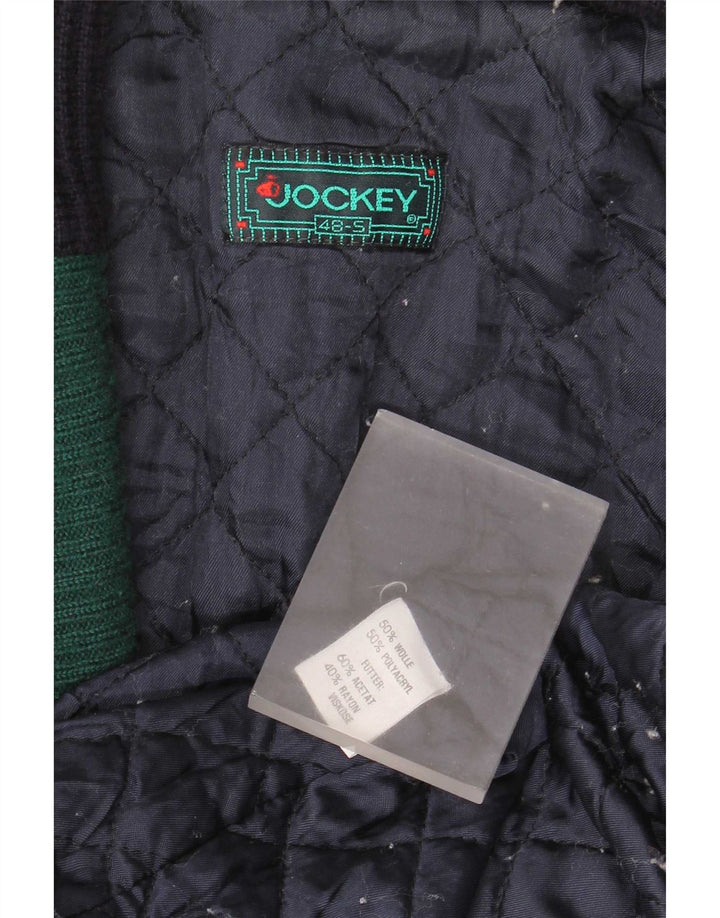 Jockey Chaqueta Bomber de Punto para Hombre EU 48 Small Azul Marino Poliacrílico